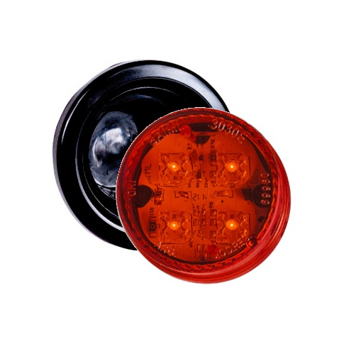 FARO TRASERO LED BAIML 3030 50MM  (4 LED) BIPOLAR BIVOLTAJE ROJO